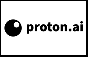Proton.ai logo in black on white background